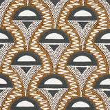 Schumacher Abelino Camel & Black Fabric