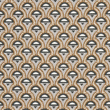 Schumacher Abelino Camel & Black Fabric