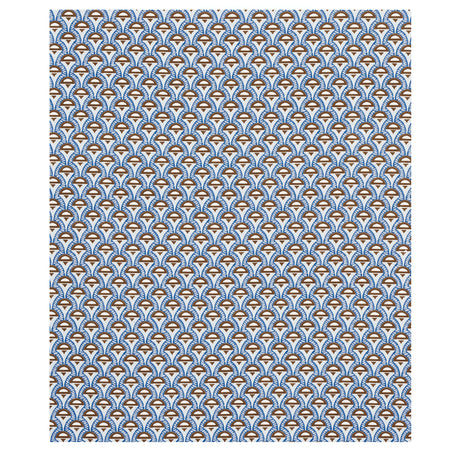 Schumacher Abelino Blue & Brown Fabric