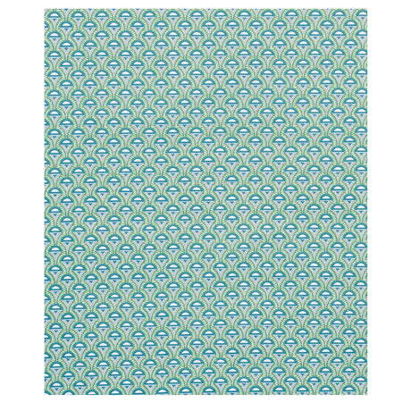 Schumacher Abelino Green & Peacock Fabric