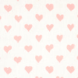 Schumacher Hearts Pink Fabric