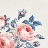 Schumacher 179632 LOUDON ROSE in ROSE & BLUE Fabric - SCHUMA