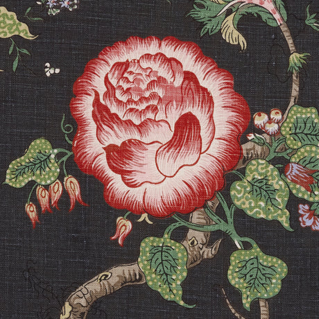 Schumacher 179653 JOSEPHINE in NOIR Fabric - A LOVE AFFAIR