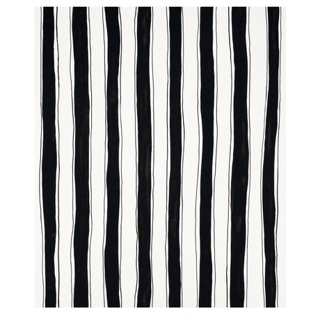 Schumacher Tracing Stripes Black Fabric - Eade's Wallpaper