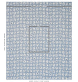 Schumacher Meadow Rock Blue Fabric - Eade's Wallpaper