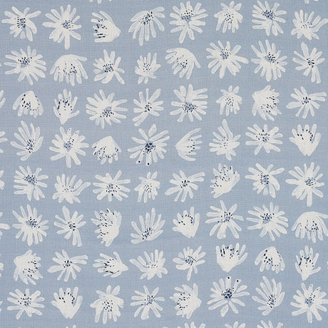 Schumacher Meadow Rock Blue Fabric - Eade's Wallpaper
