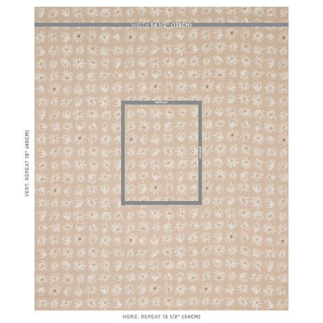 Schumacher Meadow Rock Natural Fabric - Eade's Wallpaper