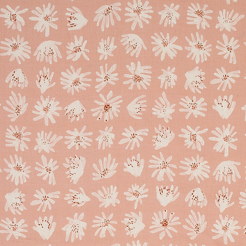 Schumacher Meadow Rock Blush Fabric - Eade's Wallpaper