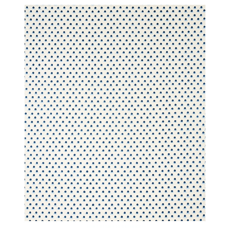Schumacher Berry Hand Block Print Indigo & Sky Fabric