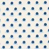 Schumacher Berry Hand Block Print Indigo & Sky Fabric