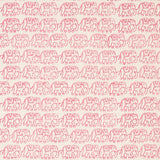 Schumacher Ellies Hand Block Print Rose Fabric