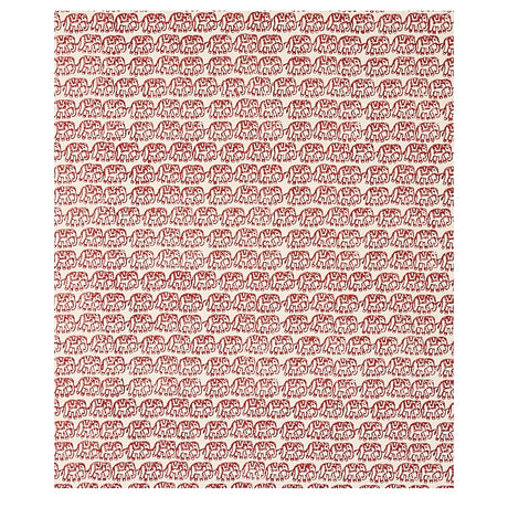 Schumacher Ellies Hand Block Print Rust Fabric