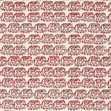 Schumacher Ellies Hand Block Print Rust Fabric