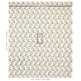 Schumacher Strawberry Hand Block Print Grass Fabric - Eade's Wallpaper