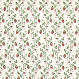 Schumacher Strawberry Hand Block Print Grass Fabric - Eade's Wallpaper