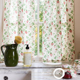 Schumacher Strawberry Hand Block Print Grass Fabric - Eade's Wallpaper