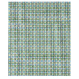 Schumacher Trellis Hand Block Print Sky & Grass Fabric - Eade's Wallpaper