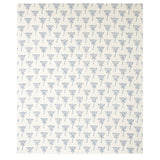 Schumacher Wild Carrot Hand Block Print Indigo Fabric - Eade's Wallpaper