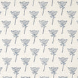 Schumacher Wild Carrot Hand Block Print Indigo Fabric - Eade's Wallpaper