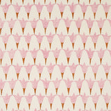 Schumacher Tulip Hand Block Rose & Copper Fabric - Eade's Wallpaper