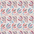 Schumacher Malabar Vine Sky & Rose Fabric - Eade's Wallpaper