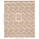 Schumacher Malabar Vine Blush Fabric - Eade's Wallpaper