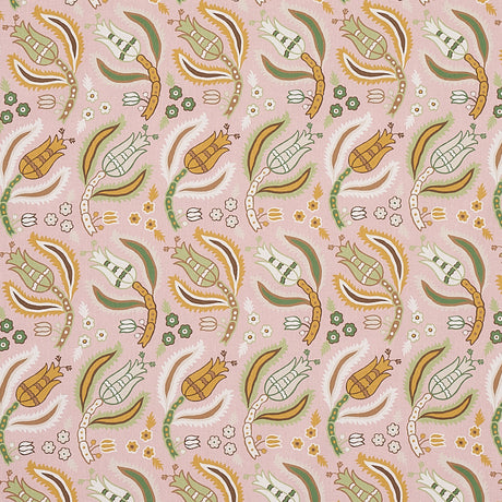 Schumacher Malabar Vine Blush Fabric - Eade's Wallpaper