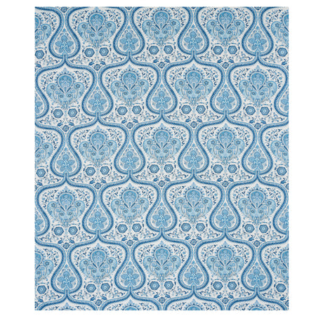 Schumacher Paisley Court Blue Fabric - Eade's Wallpaper