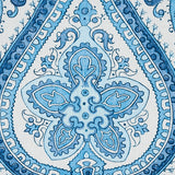 Schumacher Paisley Court Blue Fabric - Eade's Wallpaper