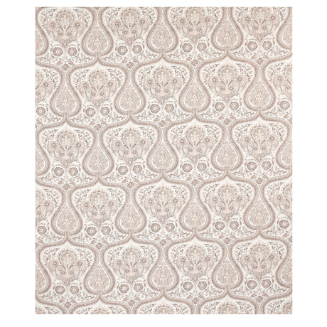 Schumacher Paisley Court Neutral Fabric - Eade's Wallpaper