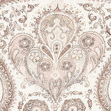 Schumacher Paisley Court Neutral Fabric - Eade's Wallpaper