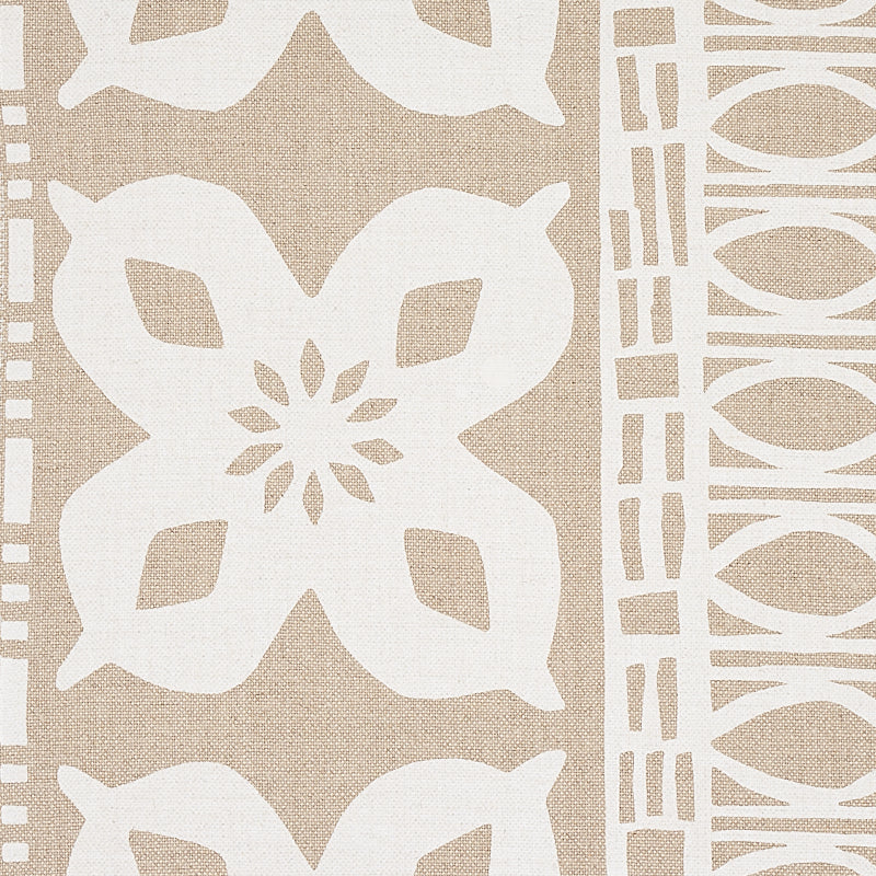 Schumacher Mrs. Howell Natural Fabric - Eade's Wallpaper