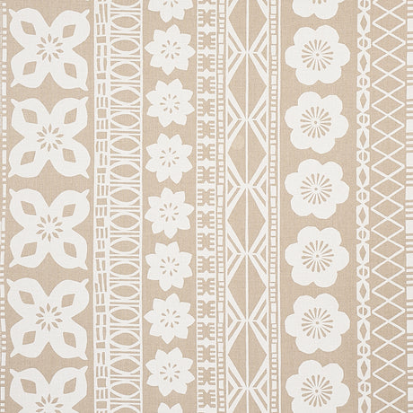 Schumacher Mrs. Howell Natural Fabric - Eade's Wallpaper