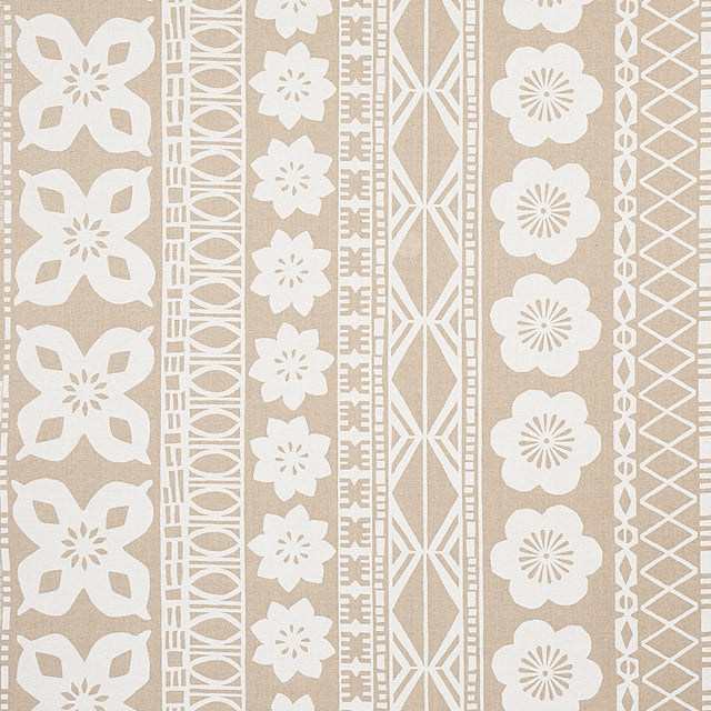 Schumacher Mrs. Howell Natural Fabric - Eade's Wallpaper