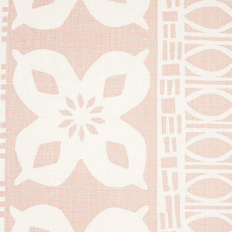 Schumacher Mrs. Howell Blush Fabric - Eade's Wallpaper