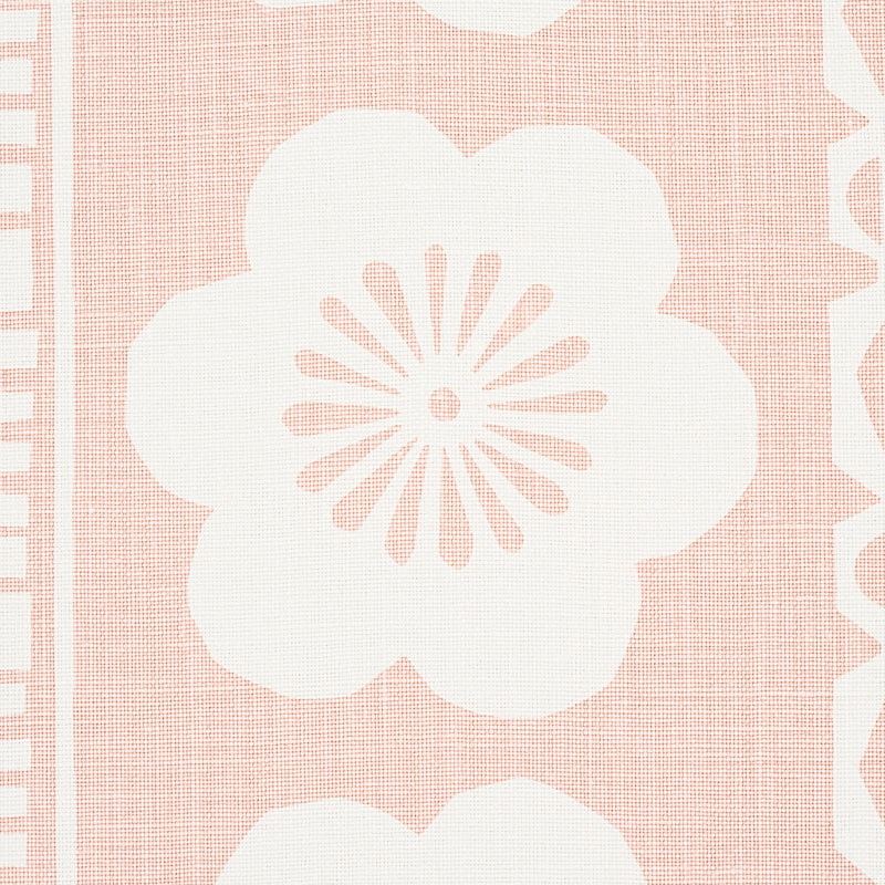 Schumacher Mrs. Howell Blush Fabric - Eade's Wallpaper