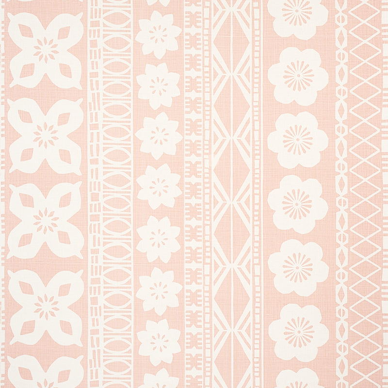 Schumacher Mrs. Howell Blush Fabric - Eade's Wallpaper