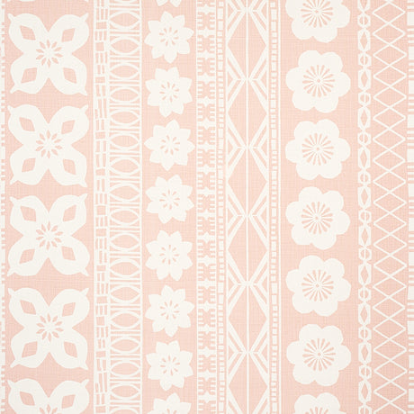 Schumacher Mrs. Howell Blush Fabric - Eade's Wallpaper