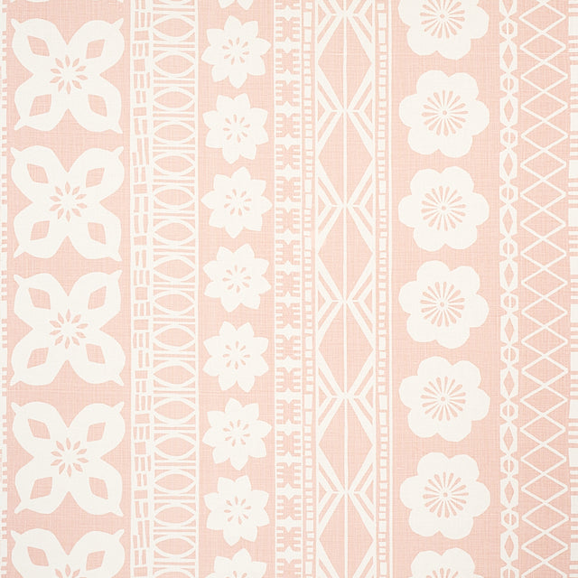 Schumacher Mrs. Howell Blush Fabric - Eade's Wallpaper