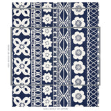 Schumacher Mrs. Howell Indigo Fabric - Eade's Wallpaper