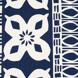 Schumacher Mrs. Howell Indigo Fabric - Eade's Wallpaper