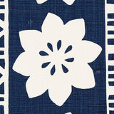 Schumacher Mrs. Howell Indigo Fabric - Eade's Wallpaper