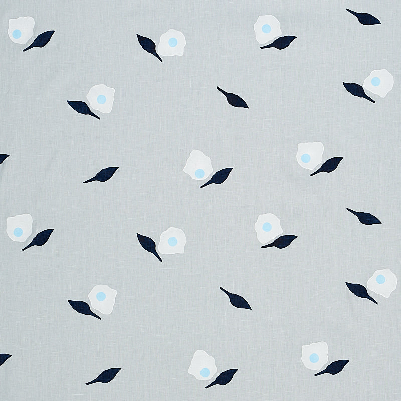 Schumacher Aquinnah Hand Block Sky Fabric