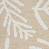 Schumacher Tiah Cove Ivory On Natural Fabric - Eade's Wallpaper