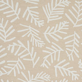 Schumacher Tiah Cove Ivory On Natural Fabric - Eade's Wallpaper