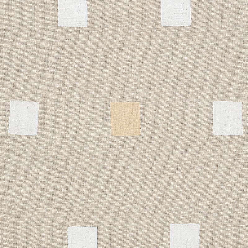 Schumacher Inkwell Hand Block Natural Fabric