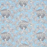 Schumacher Santarem Sky Fabric - Eade's Wallpaper