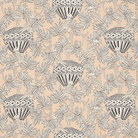 Schumacher Santarem Neutral Fabric - Eade's Wallpaper