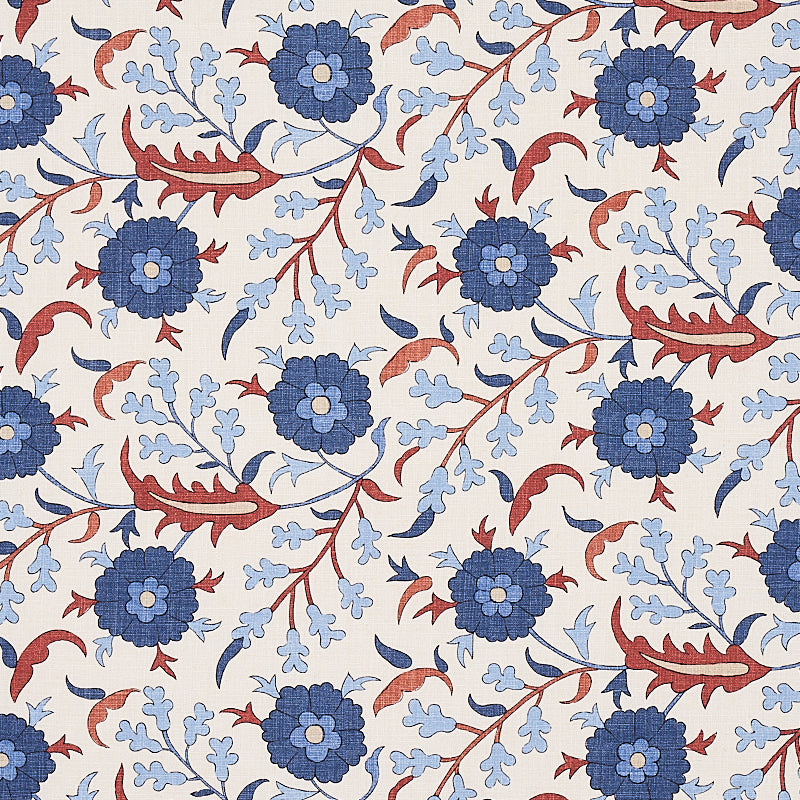 Schumacher Floralia Parchment Fabric