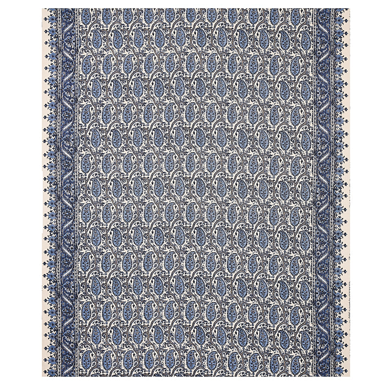 Schumacher Daria Paisley Indigo Fabric
